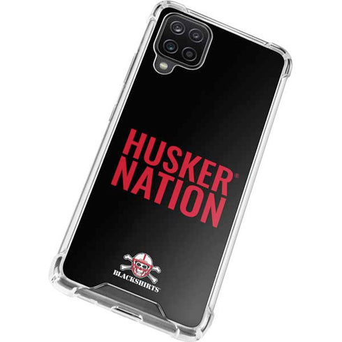 University of Nebraska Husker Nation Galaxy A12 Clear Case