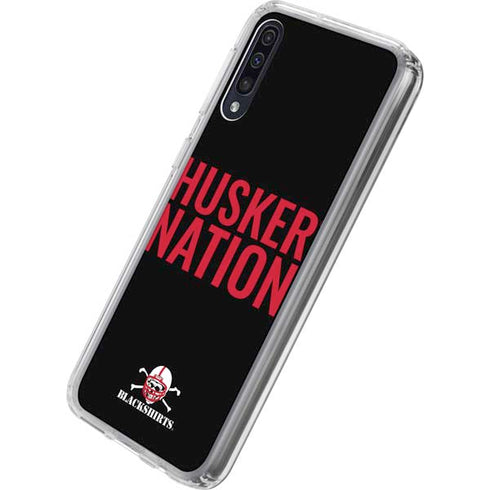 University of Nebraska Husker Nation Galaxy A50 Clear Case