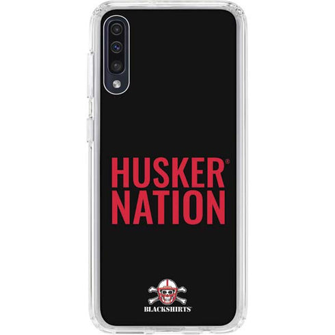 University of Nebraska Husker Nation Galaxy A50 Clear Case