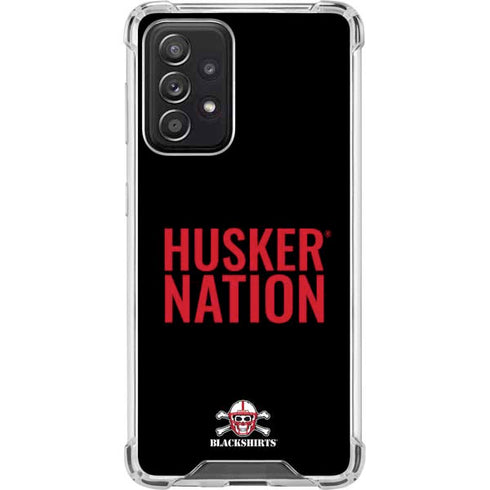 University of Nebraska Husker Nation Galaxy A52 5G Clear Case