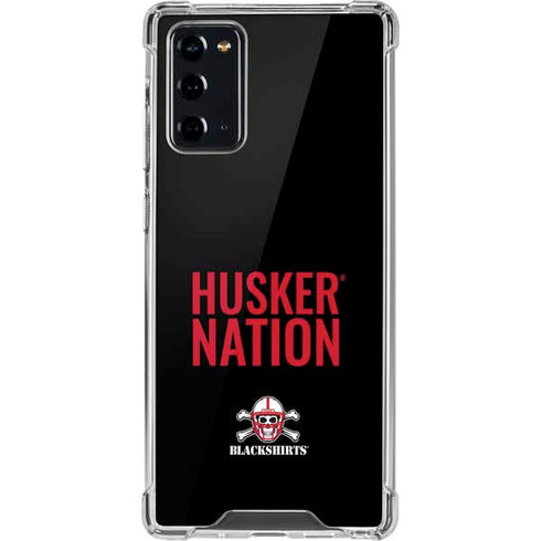 University of Nebraska Husker Nation Galaxy Note20 5G Clear Case
