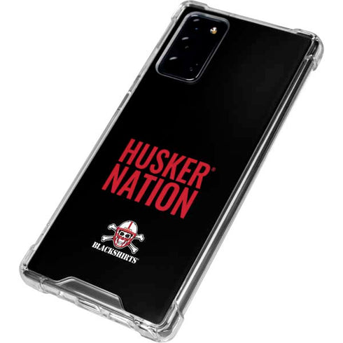 University of Nebraska Husker Nation Galaxy Note20 5G Clear Case