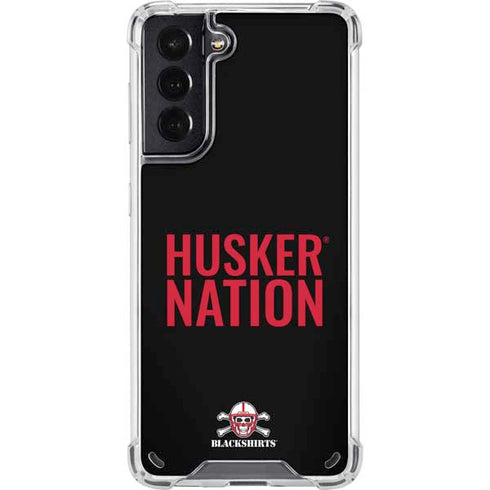 University of Nebraska Husker Nation Galaxy S21 5G Clear Case