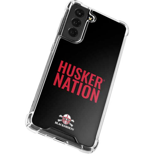 University of Nebraska Husker Nation Galaxy S21 FE Clear Case