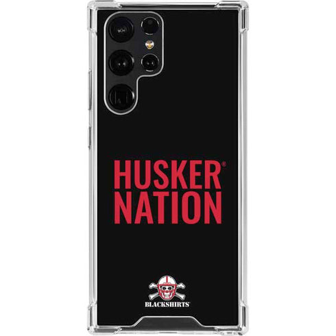 University of Nebraska Husker Nation Galaxy S22 Ultra Clear Case