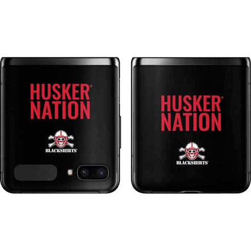 University of Nebraska Husker Nation Galaxy Z Flip Skin
