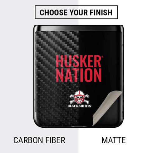 University of Nebraska Husker Nation Galaxy Z Flip Skin