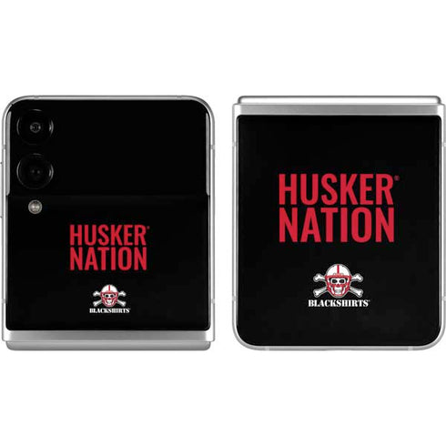 University of Nebraska Husker Nation Galaxy Z Flip4 5G Skin