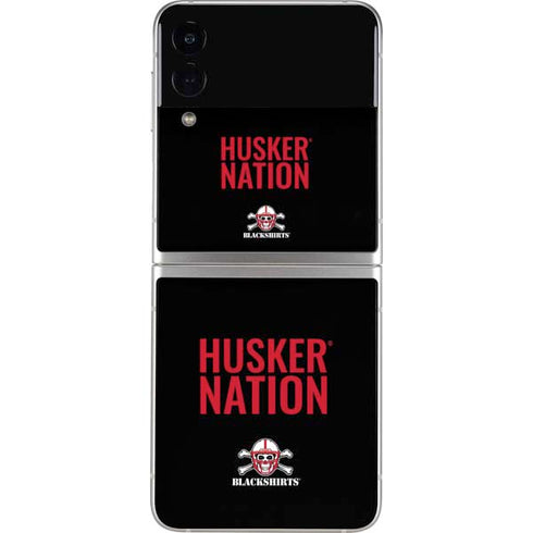 University of Nebraska Husker Nation Galaxy Z Flip4 5G Skin