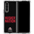 University of Nebraska Husker Nation Galaxy Z Fold4 5G Clear Case