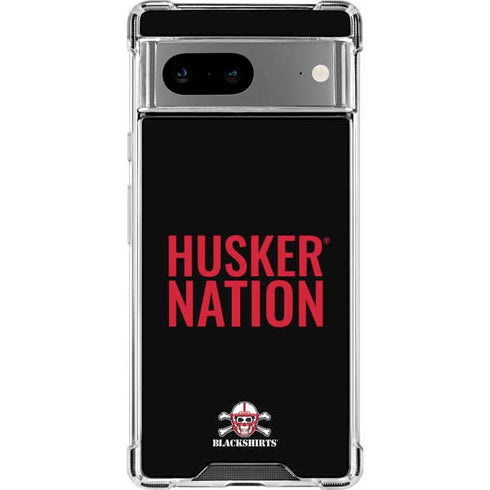 University of Nebraska Husker Nation Google Pixel 8 Clear Case