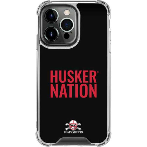 University of Nebraska Husker Nation iPhone 13 Pro Clear Case