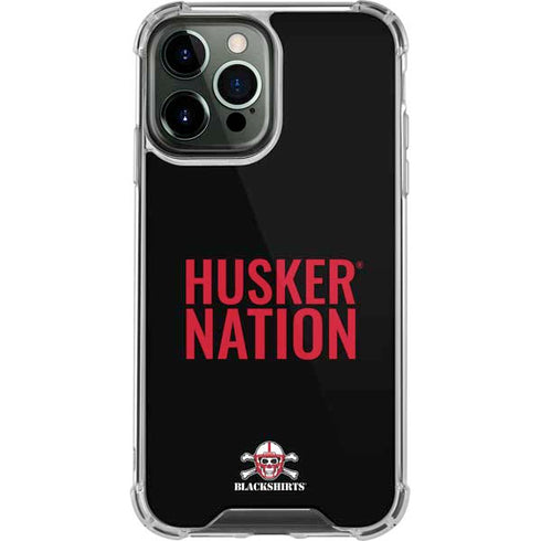 University of Nebraska Husker Nation iPhone 13 Pro Max Clear Case
