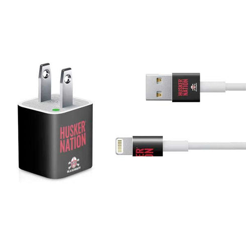 University of Nebraska Husker Nation iPhone Charger (5W USB) Skin