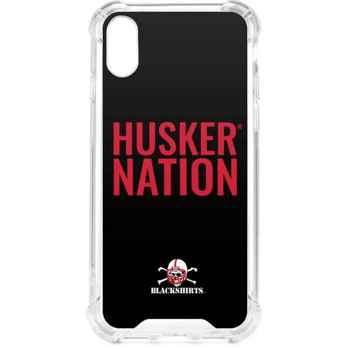University of Nebraska Husker Nation iPhone XS Clear Case