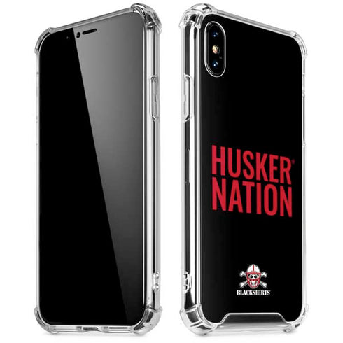 University of Nebraska Husker Nation iPhone XS Max Clear Case