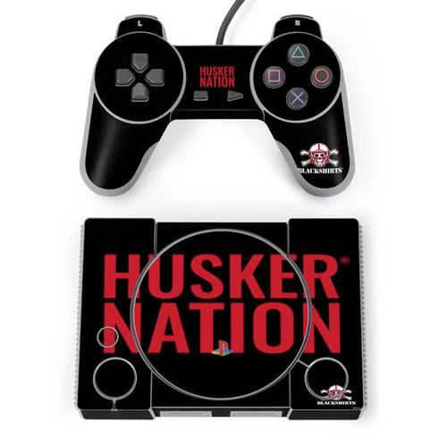 University of Nebraska Husker Nation PlayStation Classic Bundle Skin