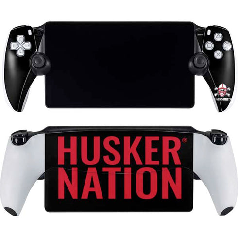 University of Nebraska Husker Nation PlayStation Portal Remote Player Skin