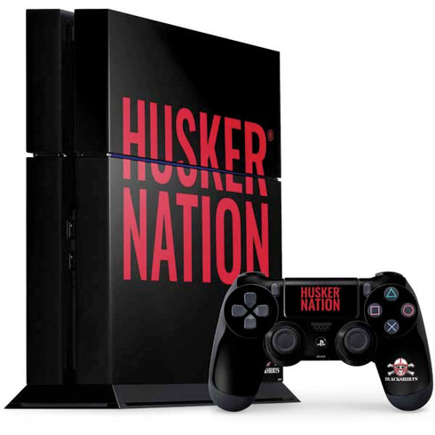University of Nebraska Husker Nation PS4 Console and Controller Bundle Skin