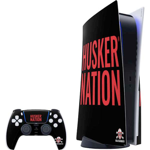 University of Nebraska Husker Nation PS5 Bundle Skin