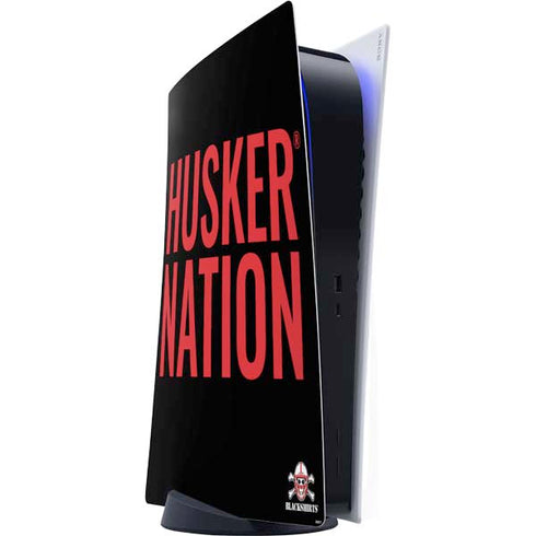 University of Nebraska Husker Nation PS5 Digital Edition Console Skin
