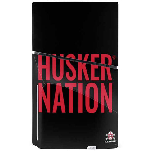 University of Nebraska Husker Nation PS5 Slim Disk Console Skin