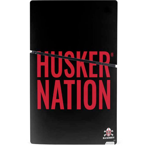 University of Nebraska Husker Nation PS5 Slim Digital Edition Bundle Skin