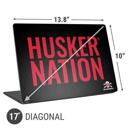 University of Nebraska Husker Nation Universal Laptop 17in (13.8 x 10in) Skin