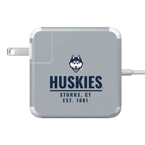 University of Connecticut Huskies Est 1881 85W Power Adapter (15 and 17 inch MacBook Pro Charger) Skin