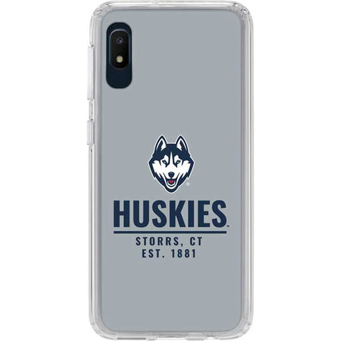 University of Connecticut Huskies Est 1881 Galaxy A10e Clear Case