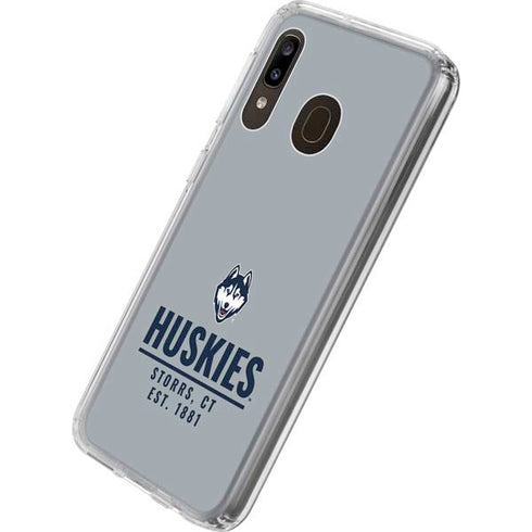 University of Connecticut Huskies Est 1881 Galaxy A20 Clear Case