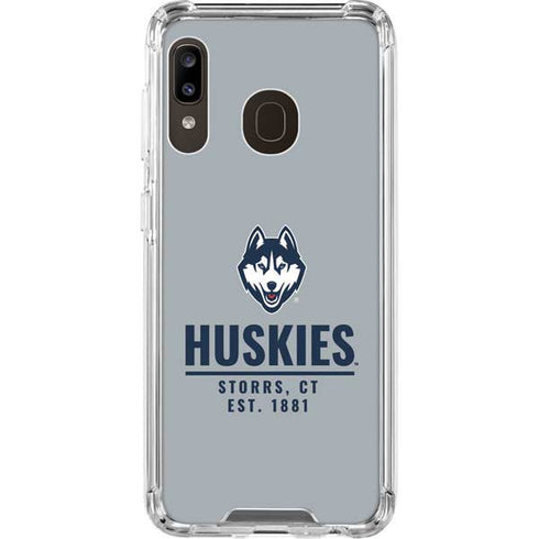 University of Connecticut Huskies Est 1881 Galaxy A30 Clear Case