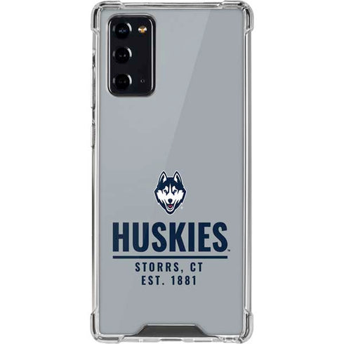 University of Connecticut Huskies Est 1881 Galaxy Note20 5G Clear Case