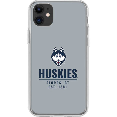 University of Connecticut Huskies Est 1881 iPhone 11 Clear Case