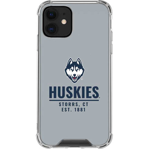University of Connecticut Huskies Est 1881 iPhone 12 Clear Case