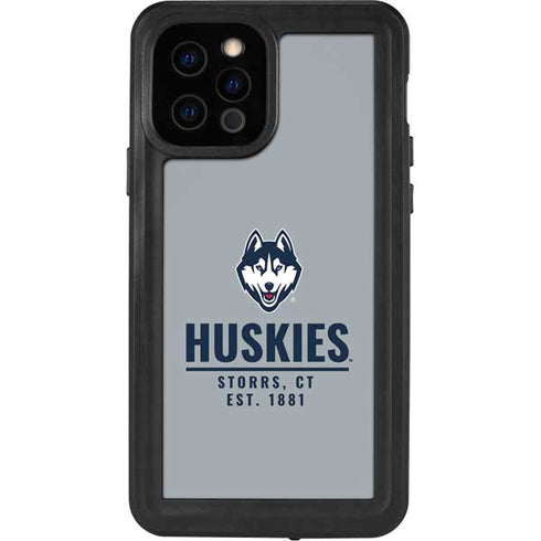 University of Connecticut Huskies Est 1881 iPhone 12 Pro Waterproof Case