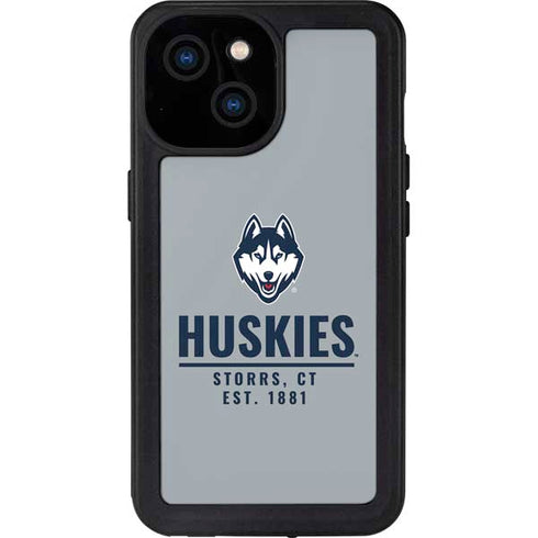 University of Connecticut Huskies Est 1881 iPhone 13 Mini Waterproof Case