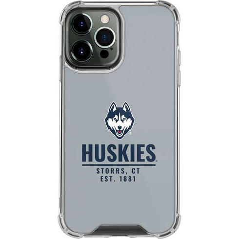 University of Connecticut Huskies Est 1881 iPhone 13 Pro Max Clear Case