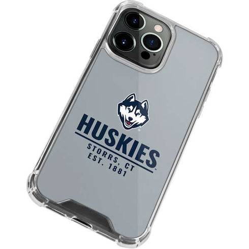 University of Connecticut Huskies Est 1881 iPhone 13 Pro Max Clear Case