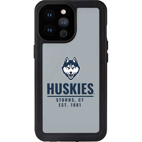 University of Connecticut Huskies Est 1881 iPhone 14 Pro Max Waterproof Case