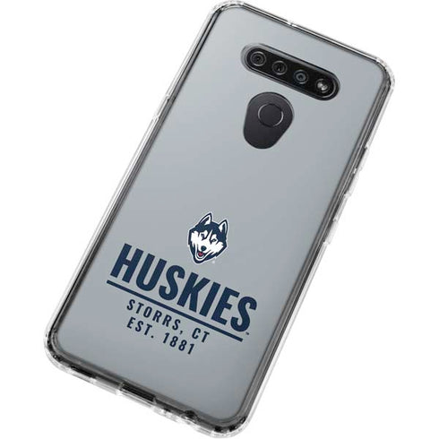 University of Connecticut Huskies Est 1881 LG K51/Q51 Clear Case