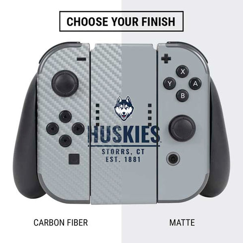 University of Connecticut Huskies Est 1881 Nintendo Switch Bundle Skin