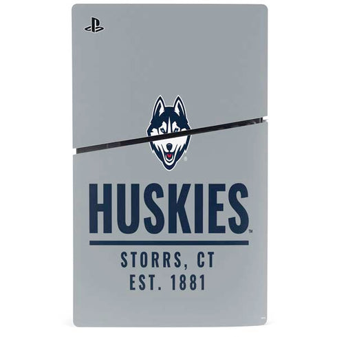 University of Connecticut Huskies Est 1881 PS5 Slim Disk Bundle Skin