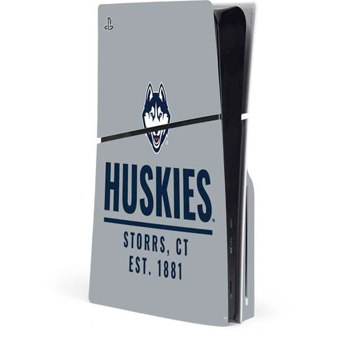 University of Connecticut Huskies Est 1881 PS5 Slim Disk Console Skin