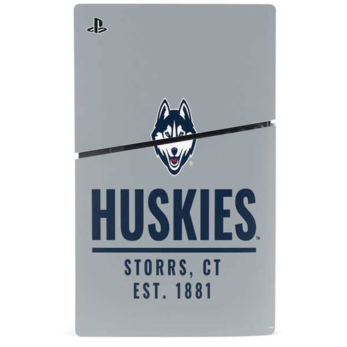 University of Connecticut Huskies Est 1881 PS5 Slim Disk Console Skin
