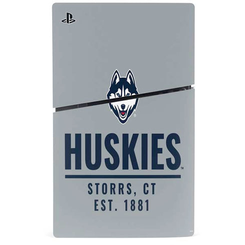University of Connecticut Huskies Est 1881 PS5 Slim Digital Edition Bundle Skin