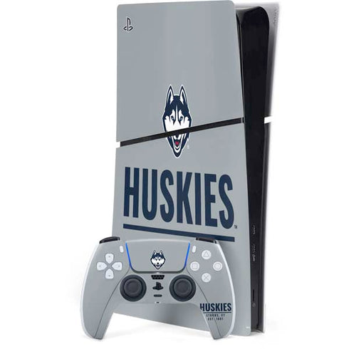 University of Connecticut Huskies Est 1881 PS5 Slim Digital Edition Console Skin