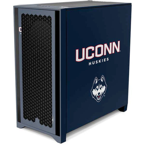 University of Connecticut Huskies UConn Corsair 4000D Tempered Glass Mid-Tower ATX Case Skin