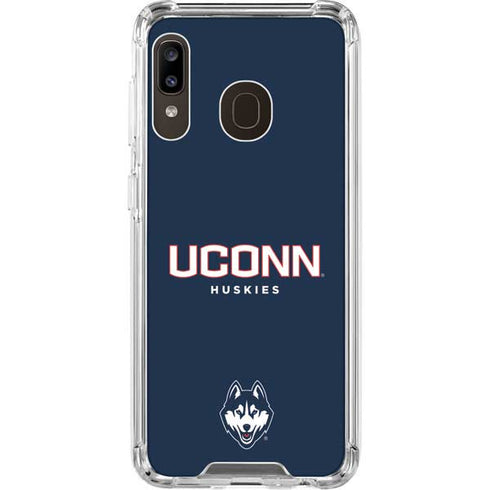 University of Connecticut Huskies UConn Galaxy A30 Clear Case