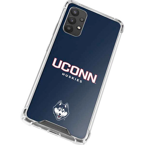 University of Connecticut Huskies UConn Galaxy A32 5G Clear Case